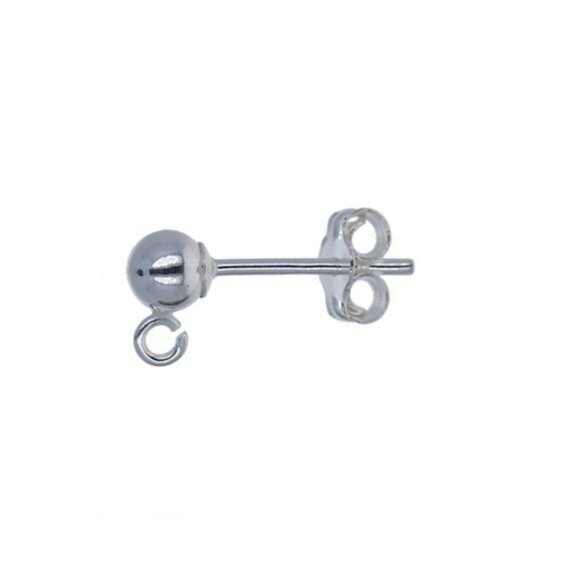 Sterling Elegance Sterling Silver Jewelry Making Supplies 5 Packs Earring Posts - Picture 8 of 8